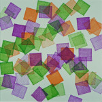 Vierkanten 2 werk op papier 25 x 25 cm (2016)